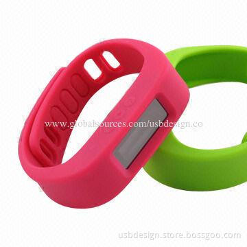 New Product Smart Bracelet Bluetooth Wristbands, Made of Silicone Material